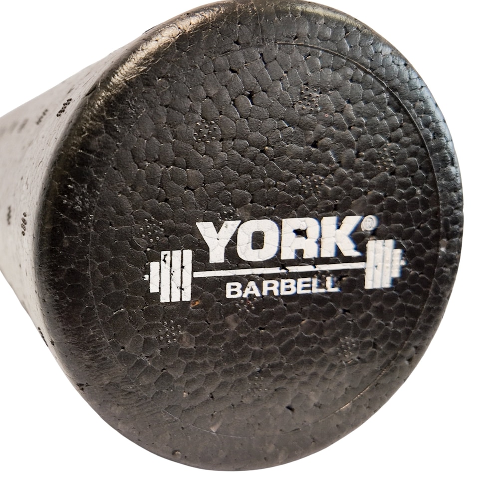 image 1 of York Barbell Massage Roller — High-Density Foam, 30 cm | Multi | 30 cm (11.8 inches) in length x 10 cm (3.9 inches) in diameter