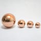 image 2 of Primrose Stainless Steel Polished Copper Effect Gazing Globe in Copper 10cm