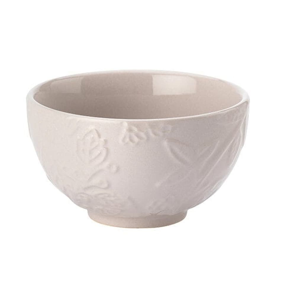 image 1 of English Tableware Company Fieldview Farm Embossed Mauve Sugar Bowl