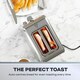 image 4 of Daewoo Small Electric 2 Slice Toaster Wide Slot Brushed Stainless Steel Silver Silver | 2-slice