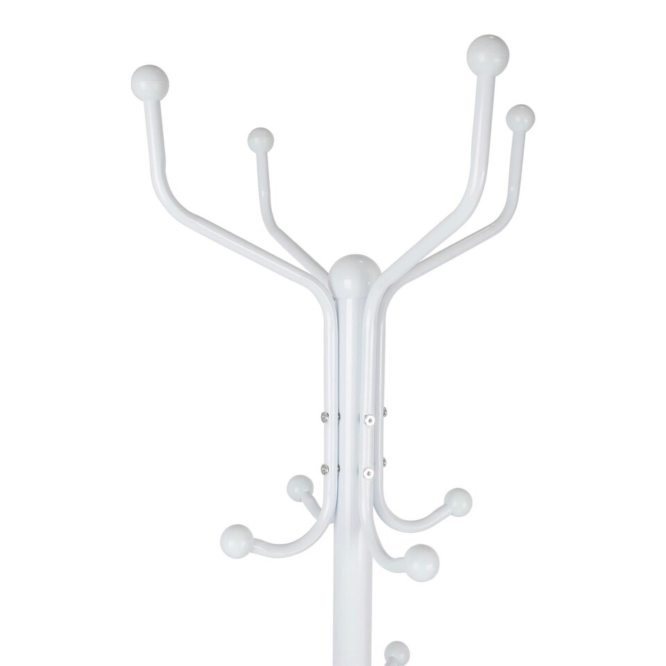 image 1 of Harbour Housewares Free-Standing Steel Coat Rack - White | White | White | One Size