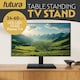 image 2 of Futura 24-60 Inch Universal TV Table Stand, Swivel & Height Adjustable 45kg Load Black