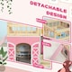 image 3 of AIYAPLAY Dolls House with 13 Wooden Furniture Pieces, for Ages 3-6 Years