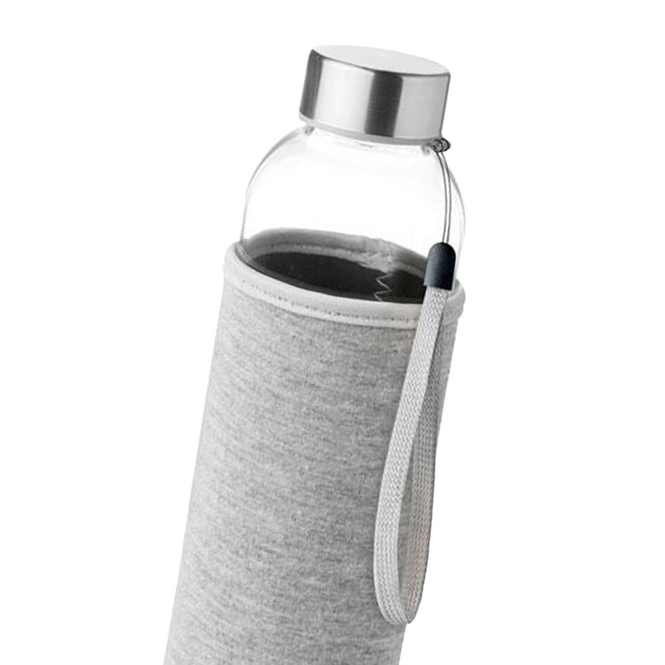 image 1 of MidOcean Utah Glass 500ml Water Bottle - Grey - One Size Grey | One Size