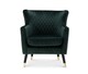 image 4 of Velvet Bottle Green Alessia Accent Chair