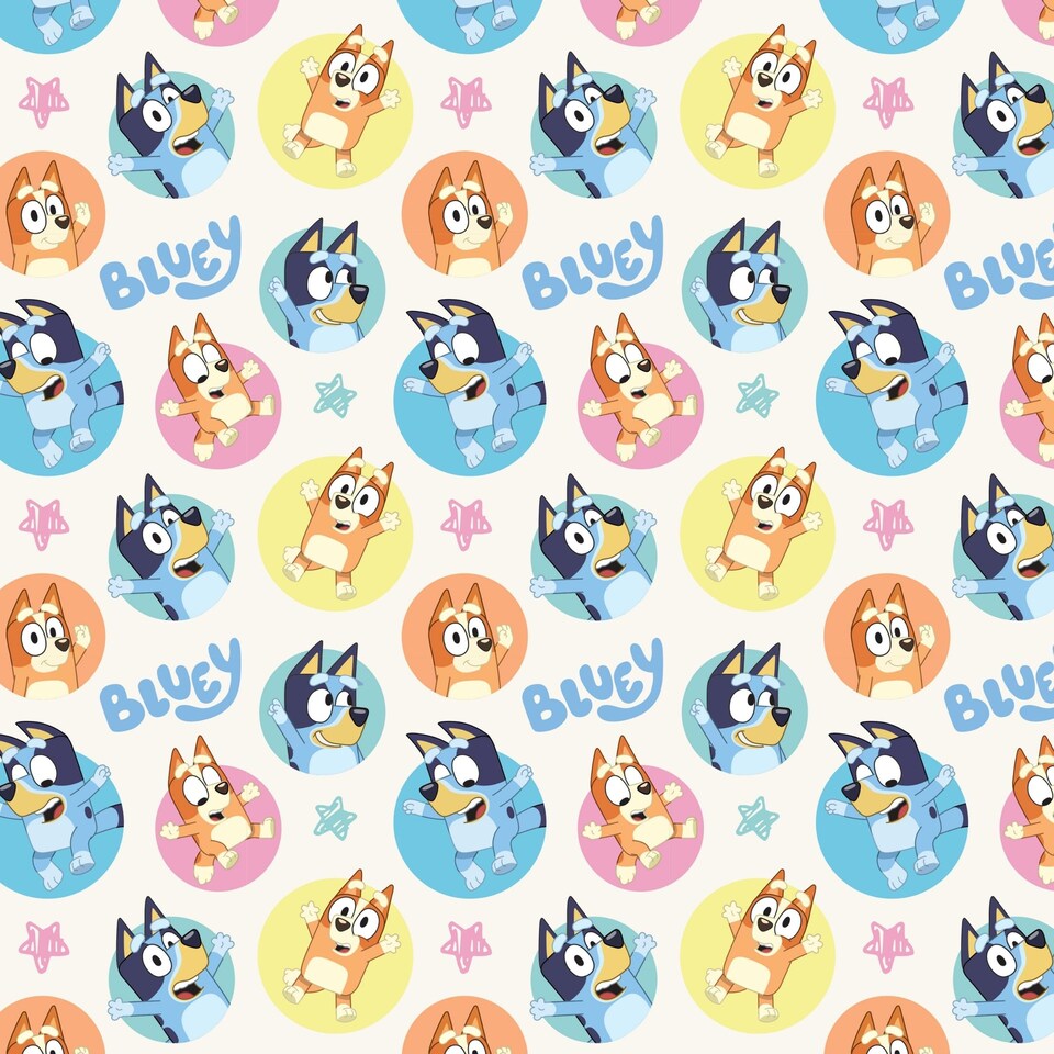 image 1 of Bluey 2m Roll Wrapping Paper