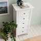 image 4 of Karlstad Chest of Drawers 5 Drawer Tall in Classic White