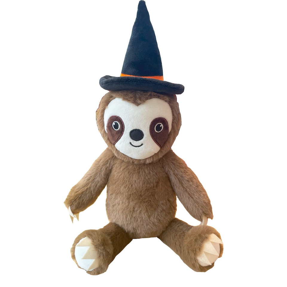 Happy Pet Halloween Witchy Sloth Dog Toy