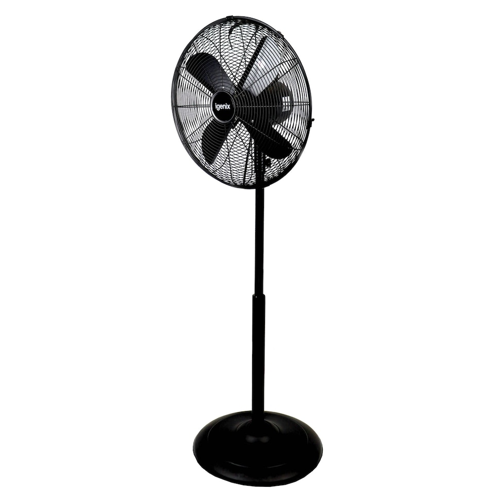 image 1 of Igenix DF1660BL Pedestal Fan, 16 Inch, Oscillating, 3 Speeds