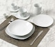 image 2 of 54pc White Square Athena Dinner Set