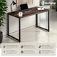 image 2 of Desk Flint - writing, study, computer office table | Brown | Industrial wood dark, rustic | 59 x 120 x 76,50 cm | 1
