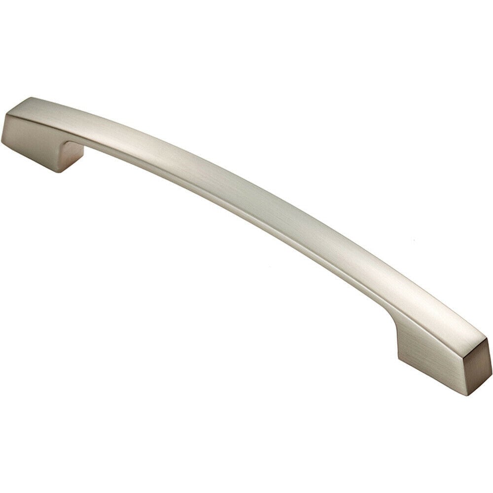 Loops Curved Bridge Pull Handle 207 x 14mm 160mm Fixing Centres Polished Chrome