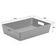 image 2 of Wham Studio Basket 5.01 Rectangular Cool Grey