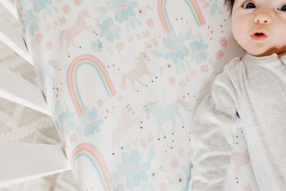 image 1 of Copper Pearl Premium Elasticised Cot Sheet Whimsy