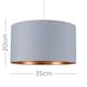 image 7 of ValueLights Reni Large Grey And Copper Ceiling Pendant Shade | Grey
