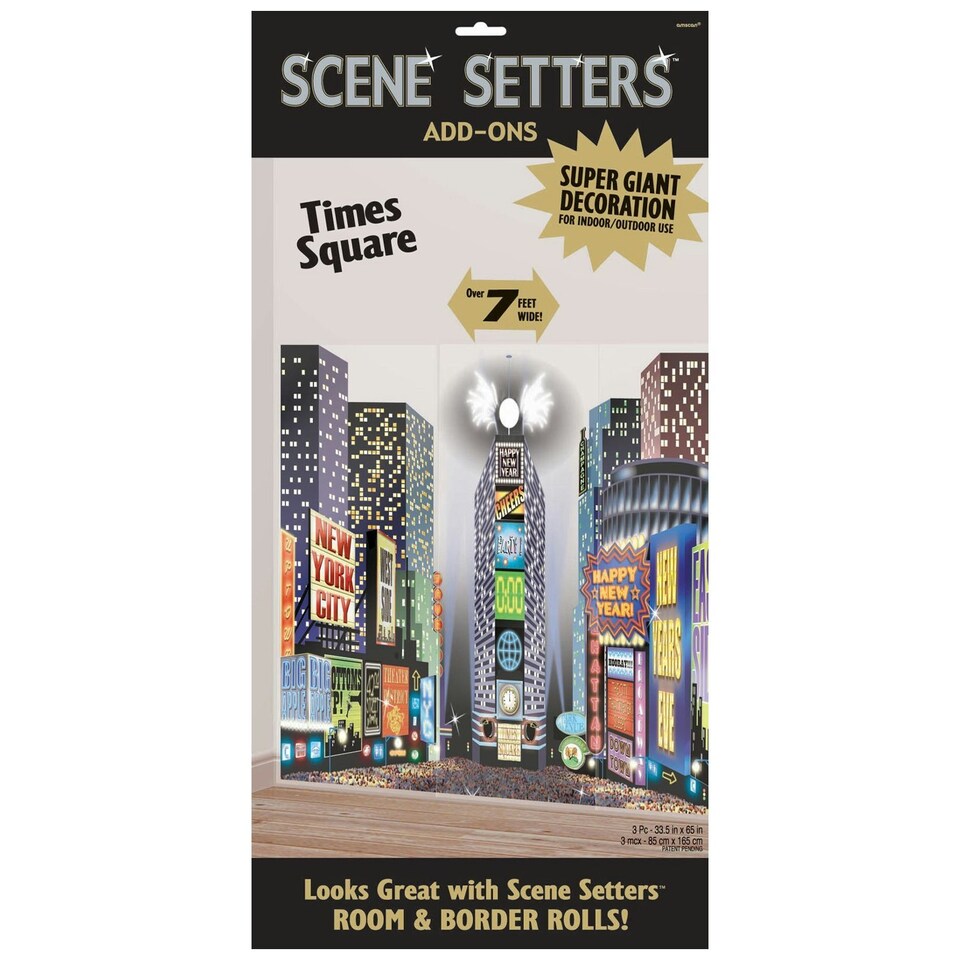Amscan Times Square Scene Setters - Multicoloured - One Size