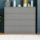 image 4 of Vida Designs Denver 8 Drawer Chest of Drawers Bedroom Storage, Grey