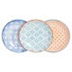 image 1 of Nicola Spring Hand-Printed Sauce Dishes - 10cm - 3 Colours - Pack of 3 Multi