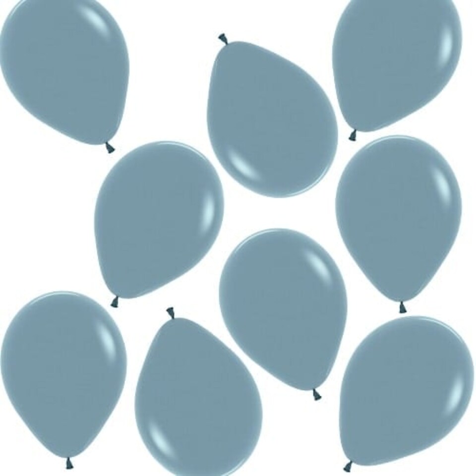 Pastel Dusk Blue Biodegradable Mini Latex Balloons 13cm / 5 in - Pack of 100