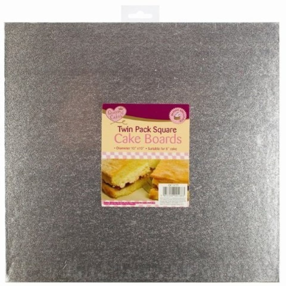 image 1 of Queen of Cakes 10" X 2MM SQUARE CAKE BOARDS