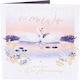image 4 of Romantic Swans Design Wife Wedding Anniversary Card