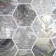 image 1 of Arthouse Marbled Hex Wallpaper - Charcoal/Rose Gold - 10m x 53cm Black