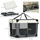 image 2 of PawHut 91cm Foldable Pet Carrier Bag Soft Travel Dog Crate for Large Dogs Grey