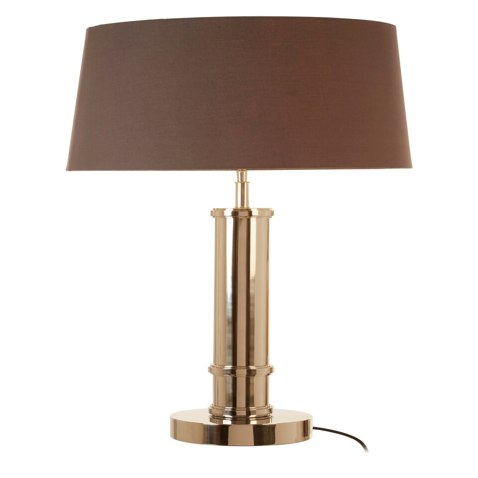image 1 of Interiors by Premier Table Lamp with Wide Tubular Base Silver
