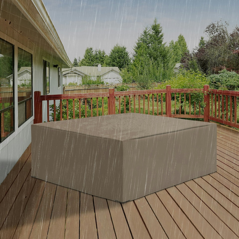 image 1 of Outsunny 275x205cm Outdoor Furniture Protective Cover Water UV Resistant Grey