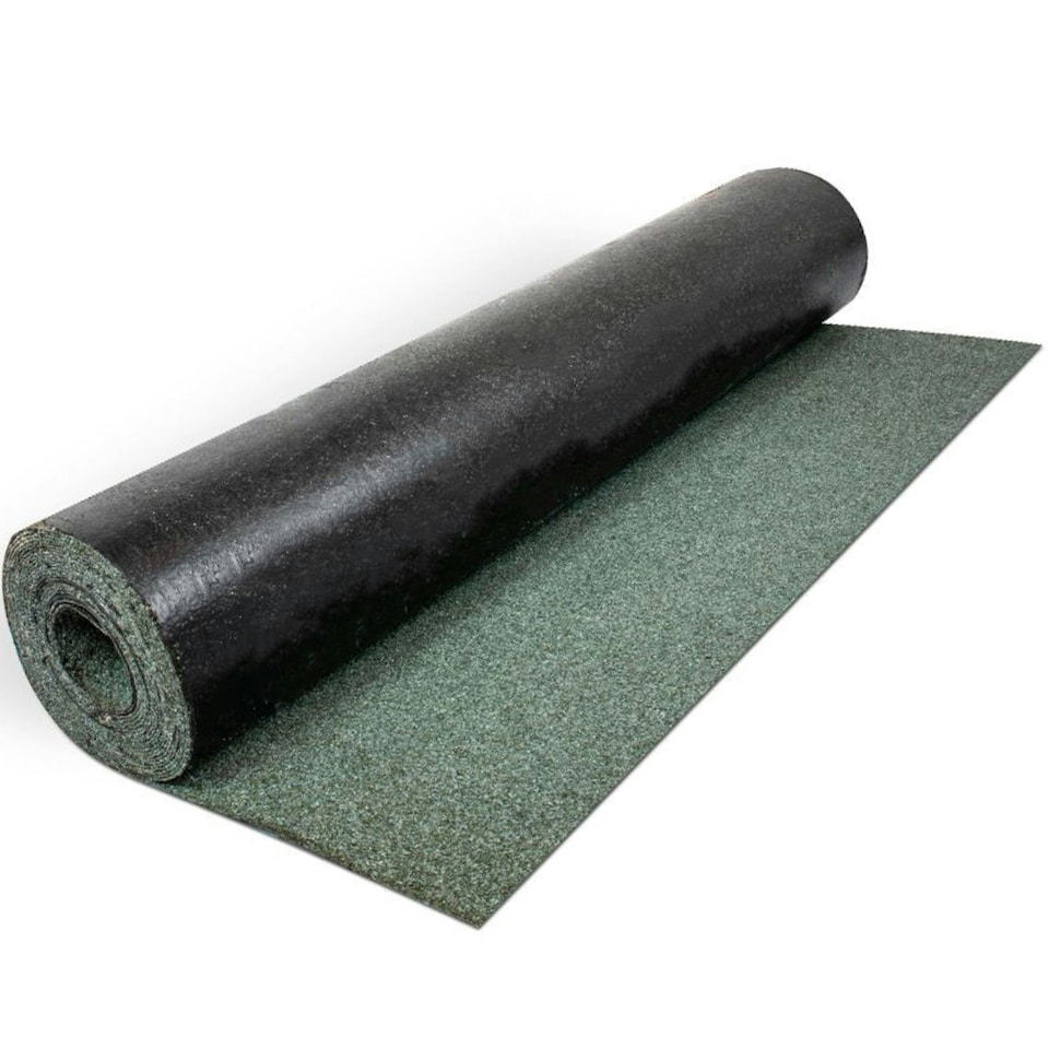 image 1 of NOVECRAFTO Standard Grade Shed Roof Felt – Heavy-Duty Mineral Roofing Felt for Sheds, Summerhouses & Kennels – Durable, Weatherproof Covering Green | 10m x 1m