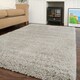 image 2 of KUKOON Silver Grey Deep Pile Shaggy Living Room Area Rug 80cm x 150cm