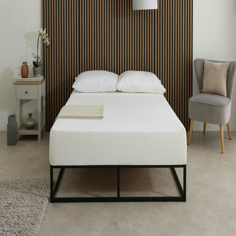 image 1 of Comfort Bubble Memory Mattress - 8" Deep, Supreme Softness White | Double