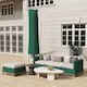 image 8 of Outsunny Garden Parasol Cover, Outdoor Cantilever Banana Umbrella Protector | Green | Green | 240 x 48/70 cm