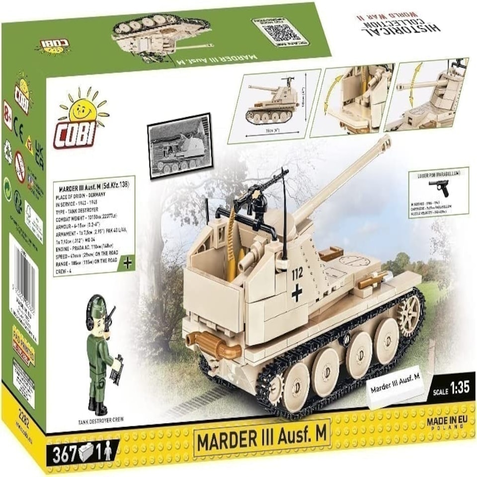 image 1 of Cobi - World War II - MARDER III Ausf. M (367 Pieces)