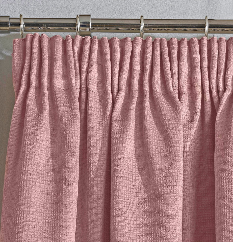 image 1 of Enhanced Living Matrix Blush Pink 66 x 72 inch (168x183cm) Tape Top Thermal Noise reducing Dim Out Curtains (PAIR) | Pink | Blush | 2