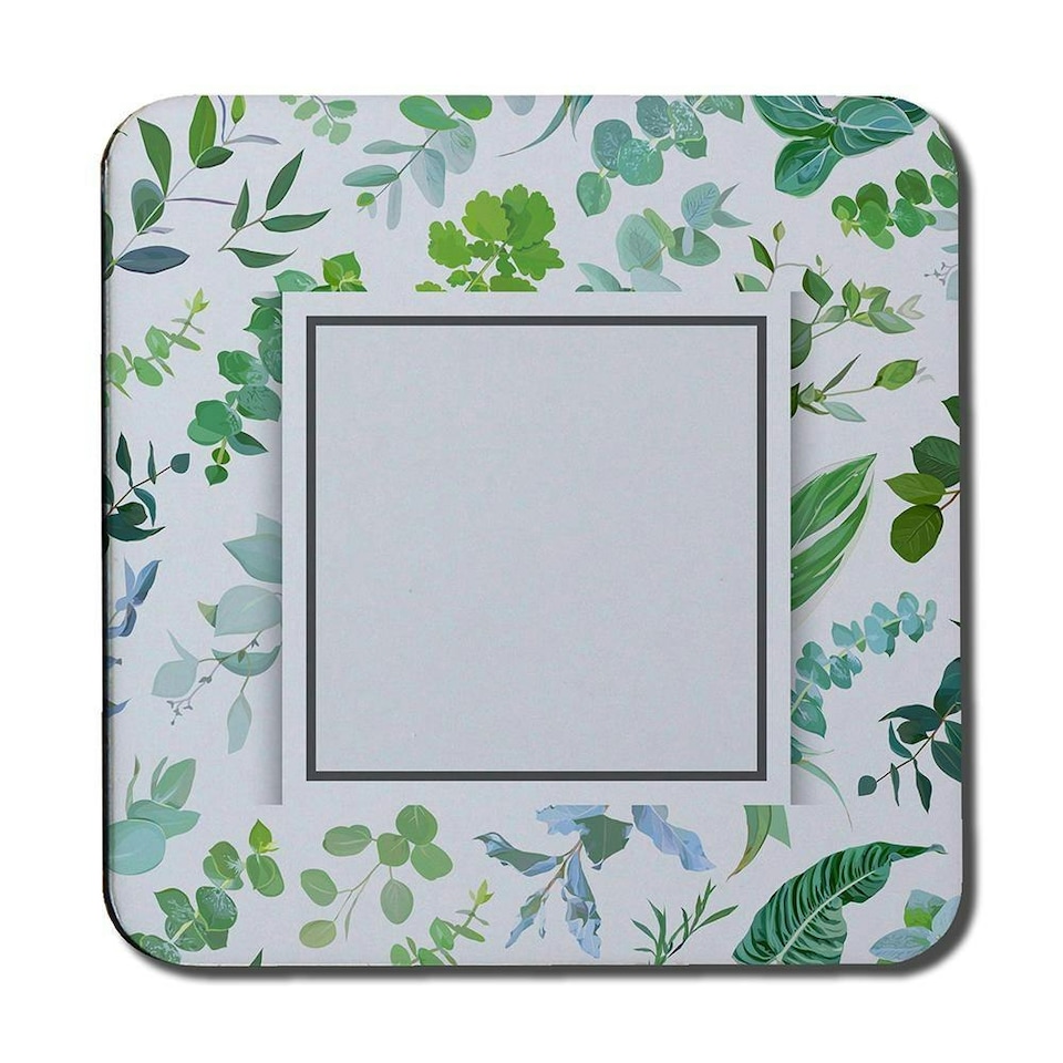 image 1 of Green Leaves (Coaster)