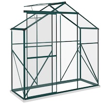 Outsunny 6 x 2.5ft Polycarbonate Greenhouse Aluminium Green House