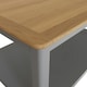 image 7 of Taberno Oak Coffee Table Dove Grey Grey