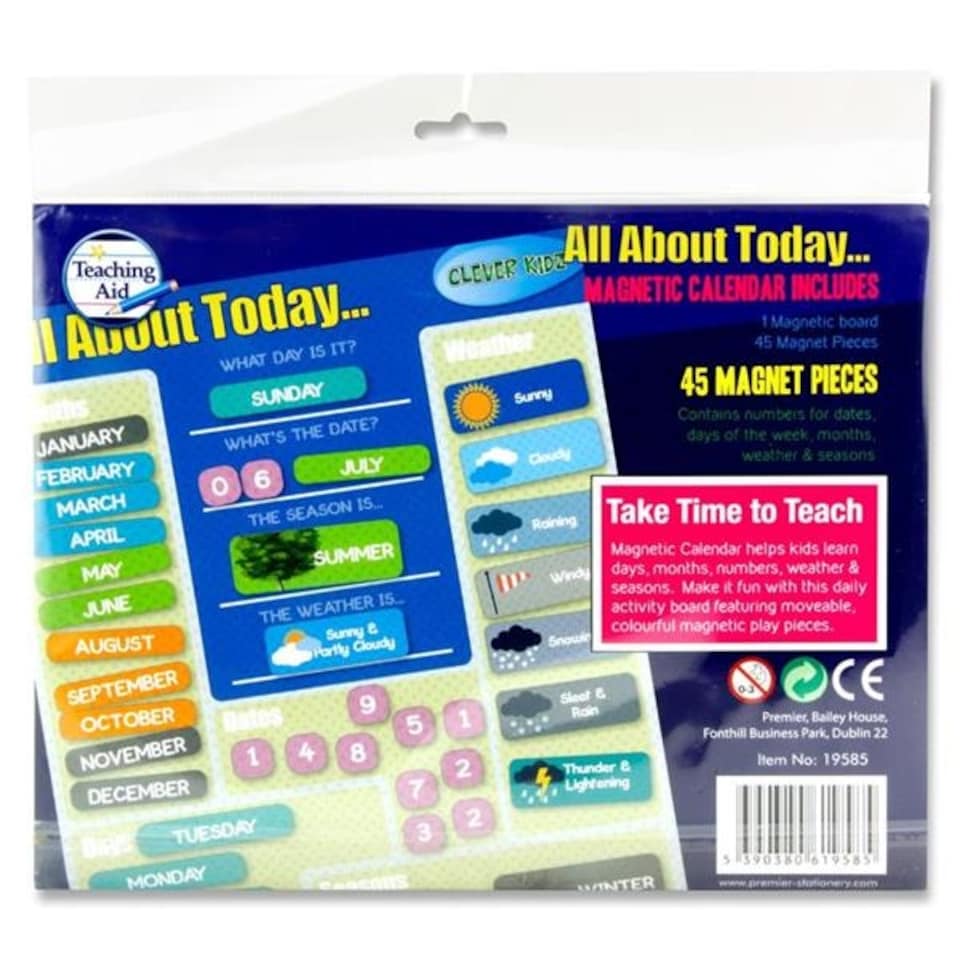 image 1 of Magnet Calendar Set by Clever Kidz