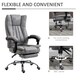 image 5 of Vinsetto Executive Office Chair Computer Desk Chair for Home w/ Footrest, Grey