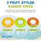 image 7 of Splosh Fruit Swim Rings - Set of 3