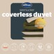 image 10 of Silentnight 10.5 Tog Seersucker Coverless Duvet and Pillowcase Set N/A | Olive/Natural | King