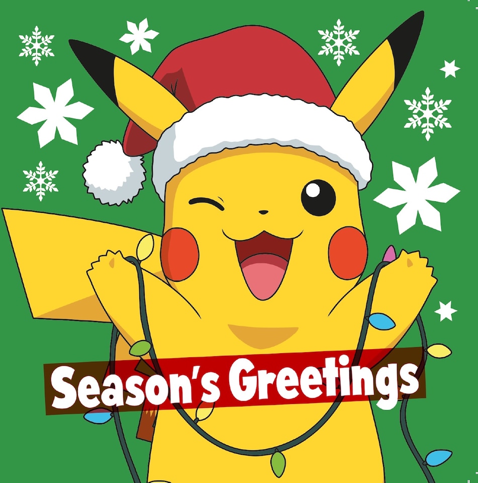 image 1 of Pokemon Multipack of 12 Christmas Cards