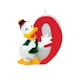 image 1 of Disney Donald Duck 9th Birthday Candle - Multicoloured - One Size