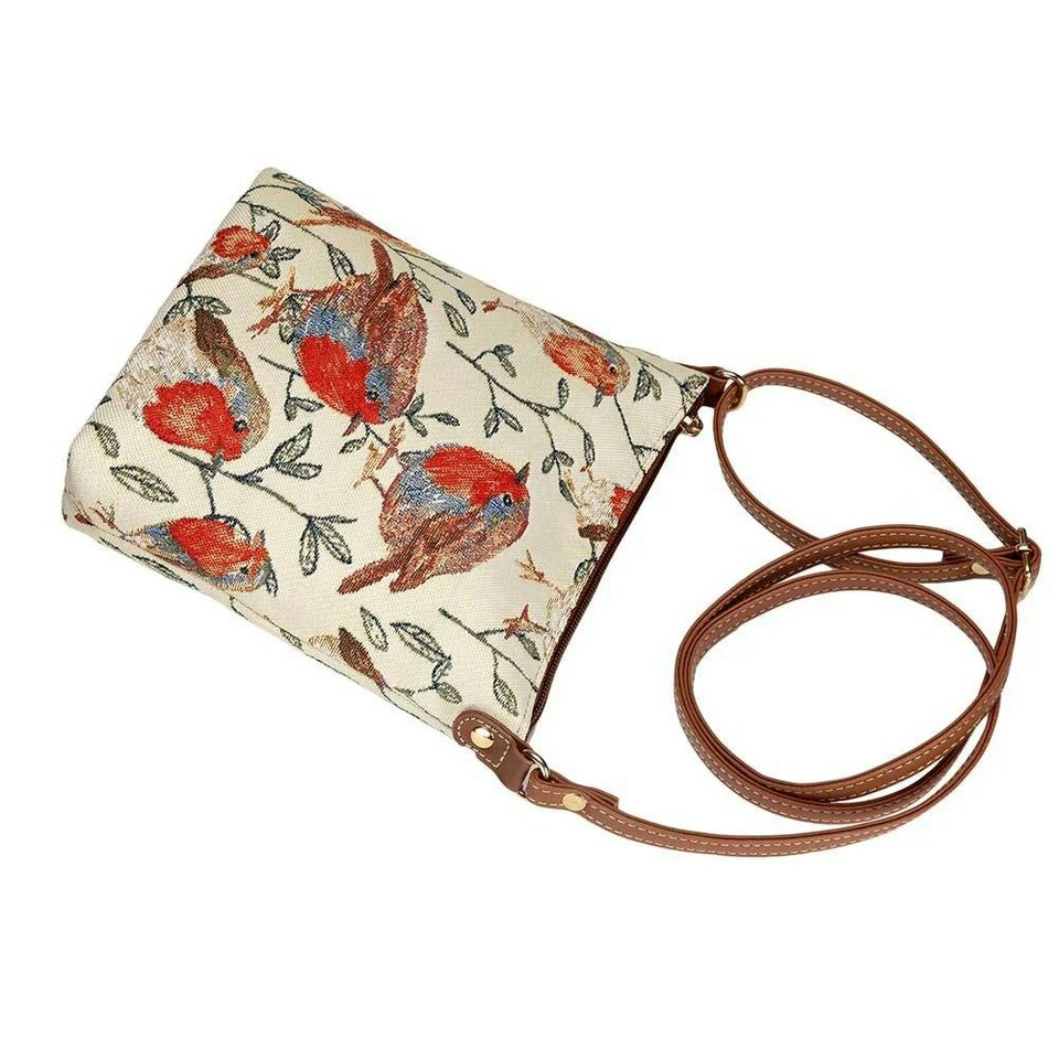 image 1 of Signare Tapestry Robin Sling Bag Cream