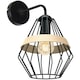 image 1 of Milagro Wall Lamp Cliff Black 1XE27