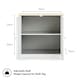 image 10 of VonHaus Shrewsbury Grey Bathroom Storage Cabinet with Wood Effect Top