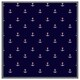 image 3 of White & red anchors on navy (Picture Frame) Black | XS