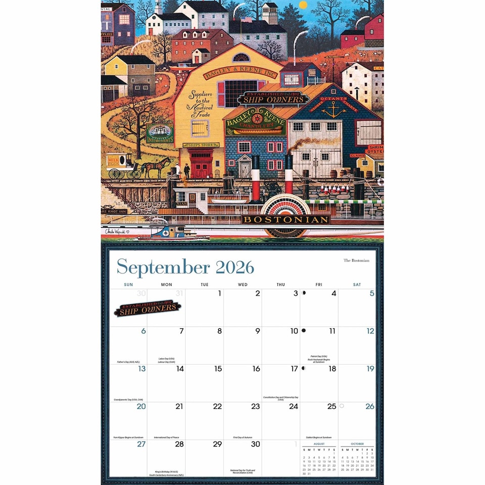 image 1 of Wysocki Americana Deluxe Calendar 2026