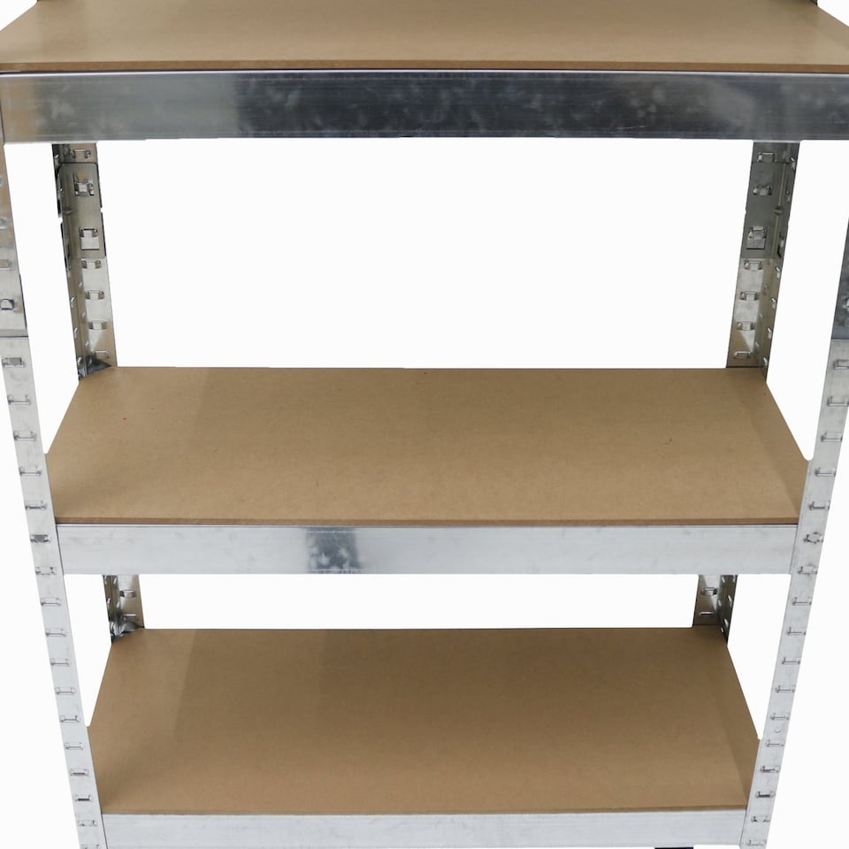 image 1 of 500kg Heavy Duty 5 Tier Metal Storage Garage Shelving Racking